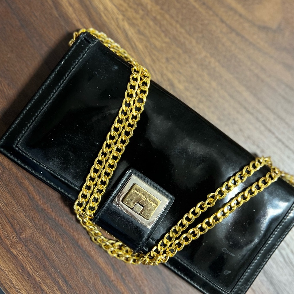 Salvatore Ferragamo Black Leather Wallet